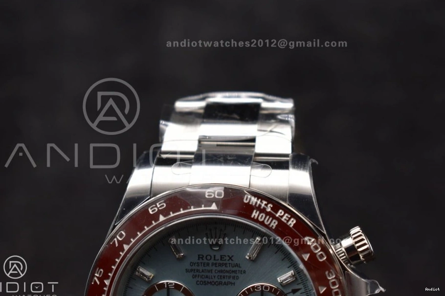 904L Bracelet Sticks Asian Best 1:1 Blue SS SS 4131 126506 on Ice Super Dial Clean 904L Edition Markers Daytona Clone 0128